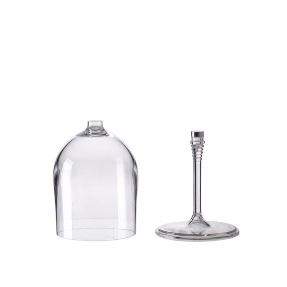 Vinglass av polykarbonat med magnetisk bunn