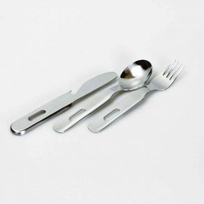 Trekkingbestik i rustfri stl (3 dele)