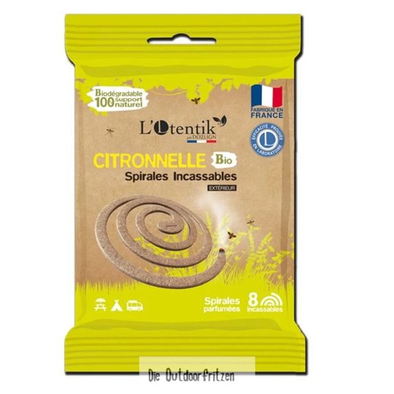 Myggspiral med holder (8 stk.)