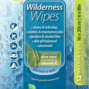 Wilderness Wipes vaskeservietter (12 stk)