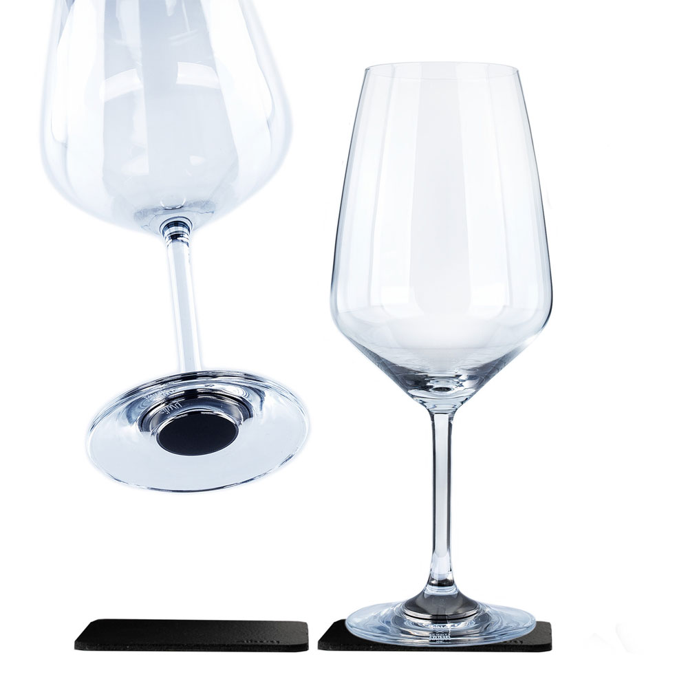 Silwy krystalglas med magnetsystem Silwy Crystal Bordeaux - 650 ml