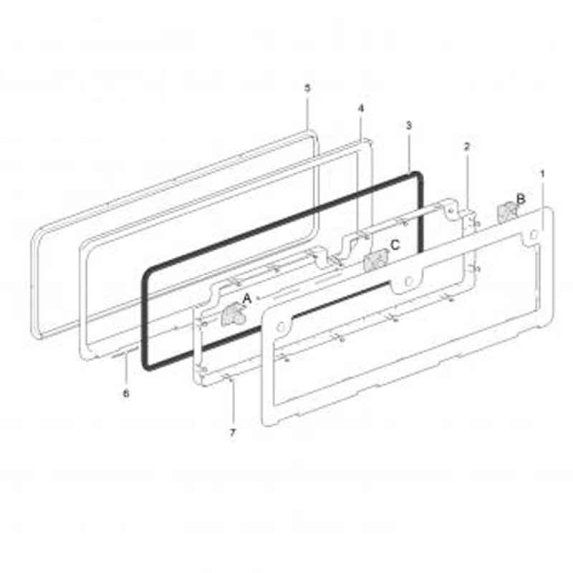 Thetford service door 7