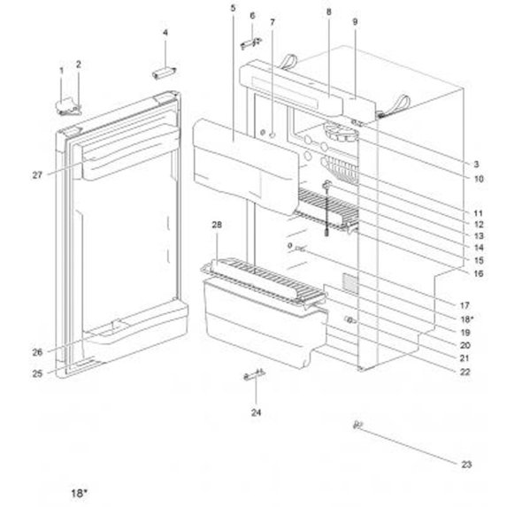Thetford N4080E absorpsjonskjleskap