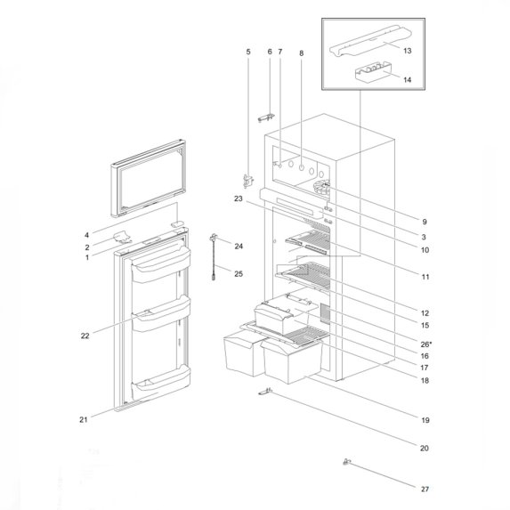 Thetford N4170E+ absorpsjonskjleskap