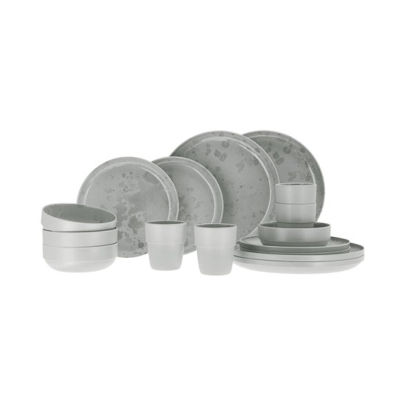 Travellife Palma 16-delars melaminset Light Grey