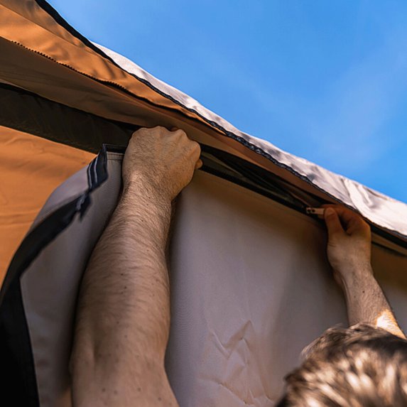 Travellife sidepanel sett til 'Texel' solseil
