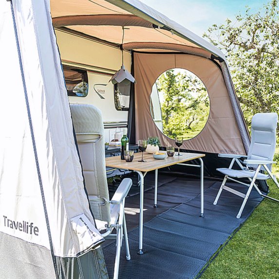 Travellife sidepanel sett til 'Texel' solseil