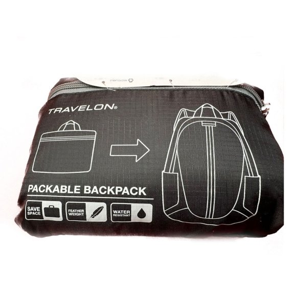 Lett ryggsekk med integrert lomme og 2 sidelommer