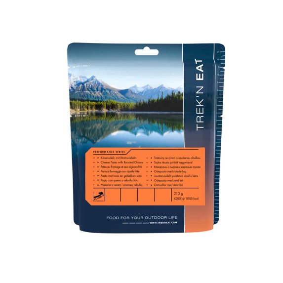 Pasta med ost og spr�stekt l�k (210 g)