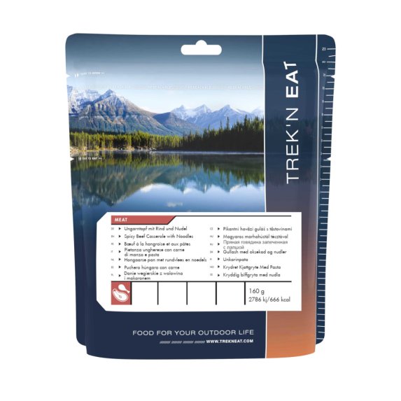 Gullash med pasta og oksekjtt 160 gram