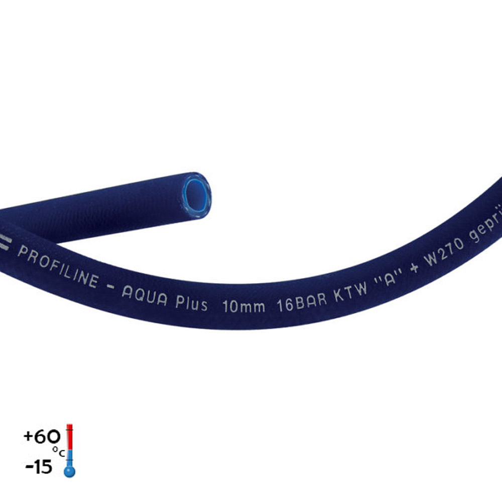 Tricoflex Vattenslang godkänd till dricksvatten 10 mm - färg blå