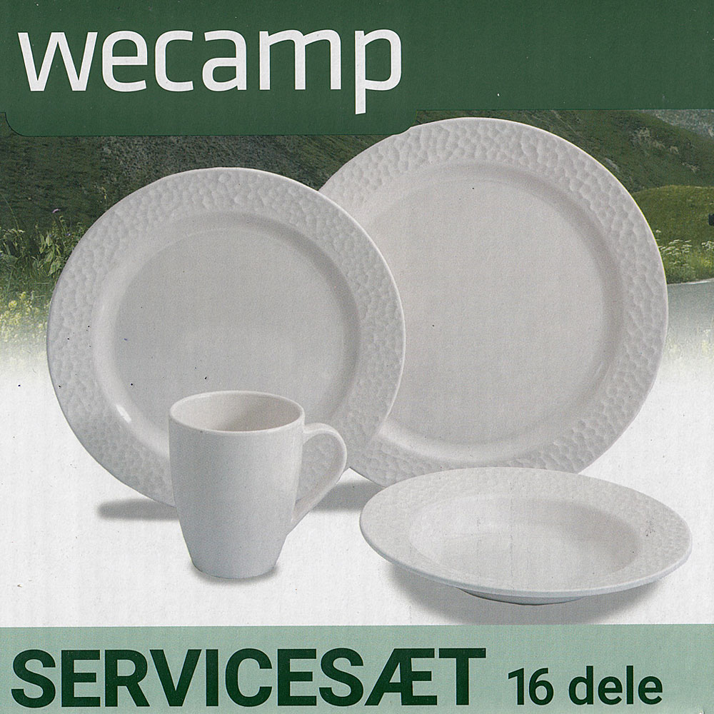 WeCamp melamin servicesæt