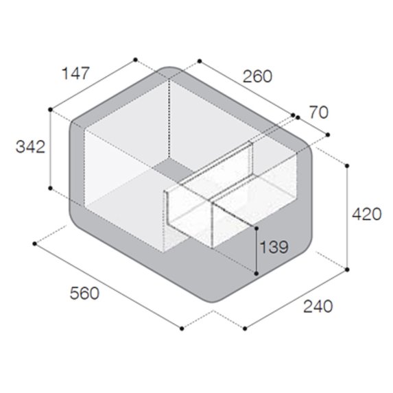 Vitrifrigo 'VF16P' kompressor kjleboks 12V/24V